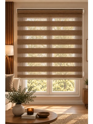 Donatti Perde Exclusive Signature Collection Kahverengi Bambu Zebra Stor Perde – Modern Lüks Zarif Tasarım