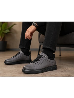 Ehil Premium Erkek Deri Sneaker Spor Ayakkabı