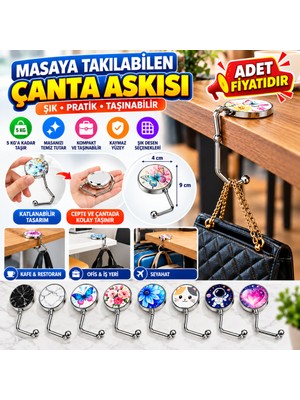 Urfakent Masaya Takılabilen Çanta Askısı Çanta Tipi Pratik Metal Çanta Kanca
