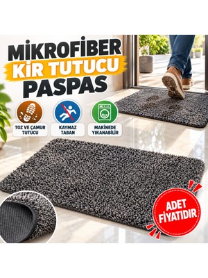 Urfakent Çamaşır Makinesinde Yıkanabilir Kir Toz Emici Mikrofiberli Paspas