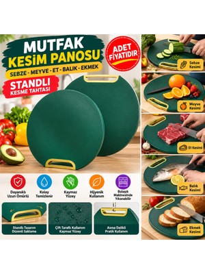 Urfakent Mutfak Sebze,meyve,et,balık,ekmek Doğrama Kesme Tahtası Standlı Kesim Panosu (Adet Fiyatıdır)