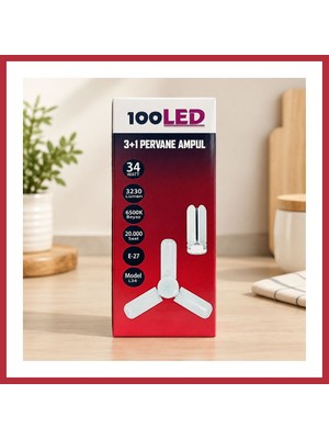 Bezos LED Pervane Ampul Büyük Boy 3+1 Strsnl