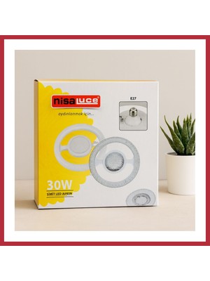Bezos 30W E27 LED Ampul 6500K 2700 Lumen Simit Model (Mika Kristal Plastik Cam) Strsnl