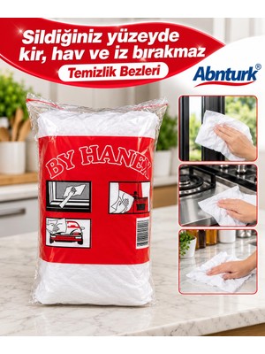 Abnturk Yüzeyde Kir Hav Iz Bırakmayan Sihirli Temizlik Bezi-Ultra Cam Silme Uzun Ömürlü Çok Amaçlı Temizlik Bezi Pakette 1,5-2 Metrekare Arası Bez