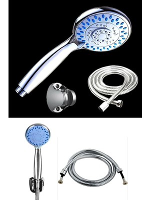 Happy Trend Onyon Hortumlu Duş Başlığı Mafsallı Duş Seti 3 Fonksiyonlu Duş Başlığı Duş Banyo Duşakabin