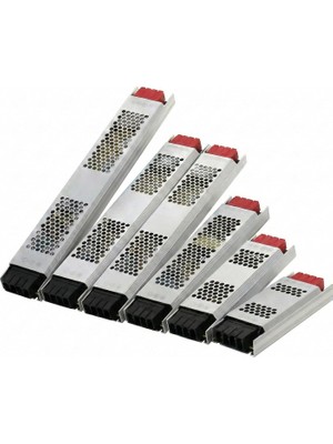 Happy Trend Slim Sessiz Şerit LED Trafosu - Cata Metal Kasa Ince Tasarım Klemensli Adaptör (5A / 12.5A / 17A / 21A / 30A Seçenekleri), IP20 Iç Mekan (12,5 Amper)