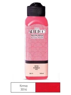 Artdeco 3616 Kırmızı Akrilik Boya 140 ml