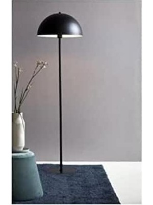 Happy Trend Retro Rustik Mat Siyah Lambader Köşe Lambası Metal Lambader En 40 cm