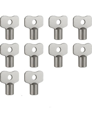 Happy Trend Adet Metal Radyatör Purjör Anahtarı, Petek ve Havlupan Hava Alma Anahtarı, Gümüş