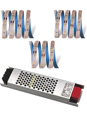 Happy Trend 15 Metre Şerit LED ve 17 Amper 204W Slim Trafo Seti - Amber