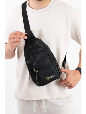 Happy Trend Bodybag Çapraz Omuz Çantası, 3 Litre Hacimli Su Itici Kumaş, Çok Bölmeli, Ön ve Arka Cepli, Ayarlanabilir Askılı Günlük Erkek Çantası