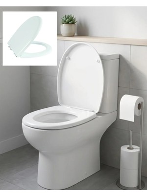 Milas Toptan mt Standart Klozet Kapağı Kolay Montaj Dayanıklı Plastik Universal Uyumlu Tasarım