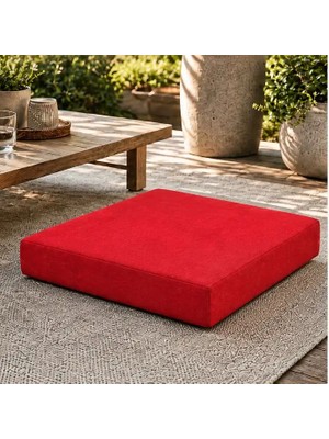 Die Grup Kedi Köpek Yatağı Kare Blok Minder · 50 × 50 × 7 cm · Kırmızı