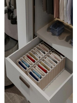 Meks 11 Bölmeli Dolap ve Çekmece Içi Düzenleyici Akordiyon Organizer M-00500 (1 Adet)