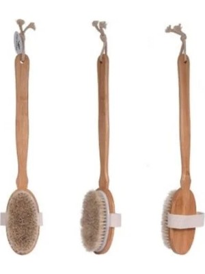 Milas Toptan Organik Doğal At Kılı Banyo Fırçası