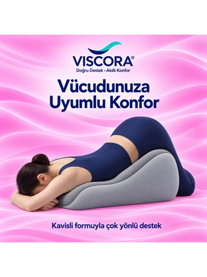 Viscora Eğimli Üçgen Uyku Matı – Kişisel Konfor Alanınız Için Çok Amaçlı Visco Destek Minderi 50×40×23 cm