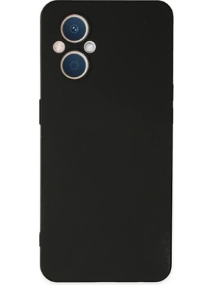 İlkyaz Fashion If Oppo Reno 7 Lite Kılıf Nano Içi Kadife Silikon - Siyah