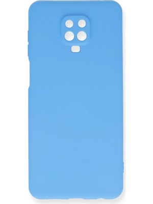 İlkyaz Fashion If Xiaomi Redmi Note 9 Pro Kılıf Nano Içi Kadife Silikon - Mavi