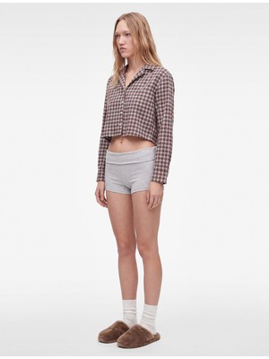 Koton Yüksek Bel Slim Fit Şort Pijama Altı