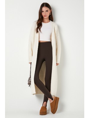 Altınyıldız Classics Oversize Fit Rahat Kesim Şal Yaka Basic Triko Hırka