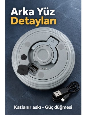 Marsilyan Kamp Lambası ve Şerit Işık USB Çıkışlı