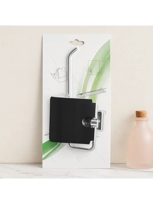 Marsilyan Kapaklı Metal Banyo Kağıt Havluluk (Yapışkanlı Montaj)
