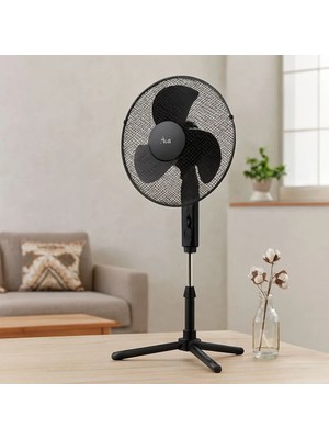 Marsilyan 16" (41 Cm) Teleskopik Katlanır Ayaklı Vantilatör - Metal Kafes, 3 Kademe