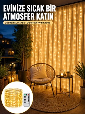 Marsilyan Romantik Ambiyans Için Uzaktan Kumandalı Günışığı Peri LED Yeni Nesil