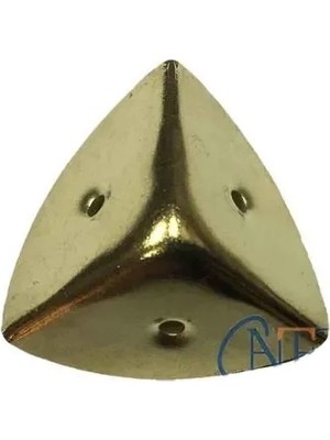 Marsilyan Dekoratif, Kutu, Sandık Köşesi - 45X28 Mm, Büyük, Sarı, 100 Adet