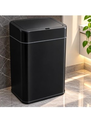 Mythriva 22 Litre Kapasiteye Sahip Siyah Akıllı Sensörlü Otomatik Çöp Kutusu