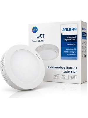 Mythriva 3000K Sarı Işık 17W LED Downlight, 1800 Lümen, 22 cm Yuvarlak Tavan Armatürü