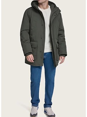 Dockers Arctic Cloth Padded Utility Par Gri Erkek Regular Fit Mont