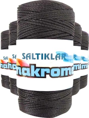 Hace Bazaar 5 Adet Polyester Makrome Ipi Syh Siyah 100 gr