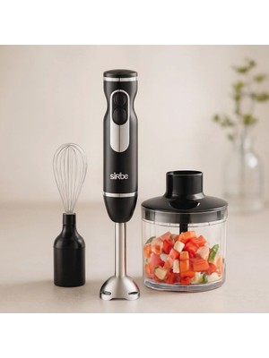Hace Bazaar El Blender Seti 700 ml Paslanmaz Çelik Bıçak 2 Hız