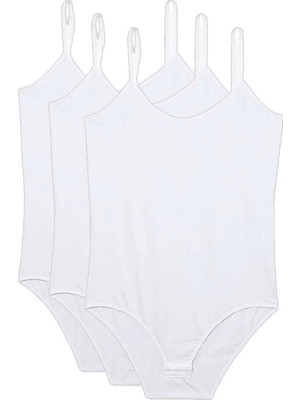 Hace Bazaar 3 Adet Ip Askılı Kadın Çıtçıtlı Body Beyaz
