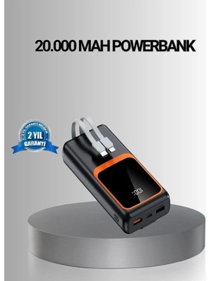 Hace Bazaar Powerbank 20000 Mah Yüksek Kapasiteli ve 22.5W Hızlı Şarj Destekli