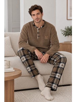 Nisanca Kışlık Erkek Polar Pijama Takımı