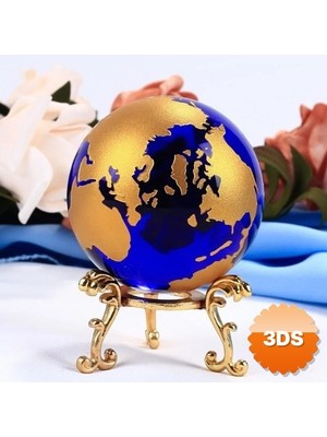 3D Sepetim Dekoratif Standlı Dünya