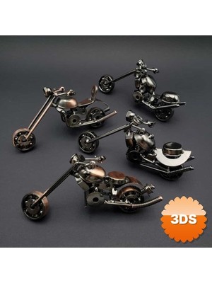 3D Sepetim El Yapımı Dekoratif Metal Motor