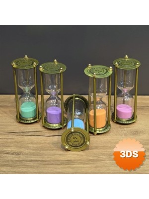 3D Sepetim 20 Dakikalık Vintage Kum Saati