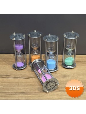 3D Sepetim Metal 10 Dakikalık Kum Saati