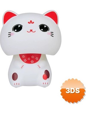 3D Sepetim Güneş Enerjili Kafa Sallayan Kedi, Pilsiz Solar Dekoratif Figür