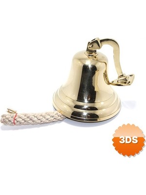 3D Sepetim Duvara Asmalı Pirinç Çan