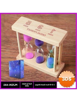 3D Sepetim 3'lü Kum Saati Seti