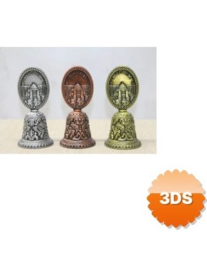 3D Sepetim İstanbul Temalı El Çanı 10 cm