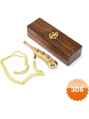3D Sepetim Ahşap Kutulu Silistre Düdüğü 12 cm