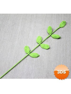 3D Sepetim El Örgüsü Çiçek Dalı, 42 cm Amigurumi Dekoratif ALK4977