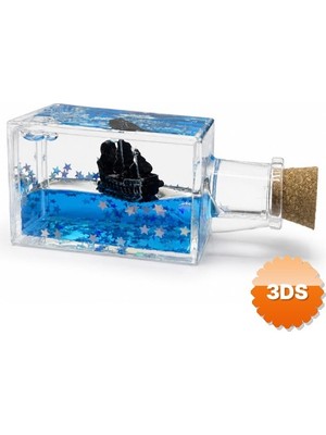 3D Sepetim Şişe Tasarımı Batmayan Gemi ALK5267
