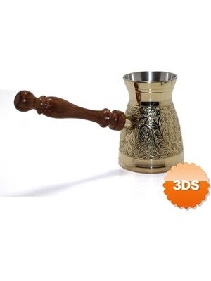 3D Sepetim Pirinç Cezve 4.75 İnç