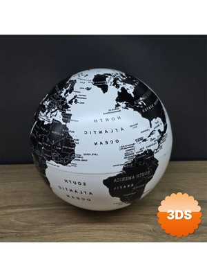 3D Sepetim LED Işıklı 360 Derece Dönen Dünya Küresi